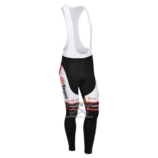 Trek Ropa Ciclismo Culotte Largo 2013 Mangas Largas Naranja y Blanco